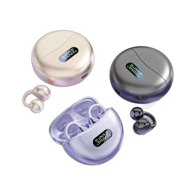 2024 nuevos auriculares Bluetooth con orejas colgantes M62 sin conducción ósea inalámbrica indolora con auriculares abiertos