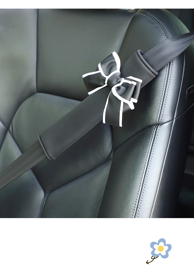 Car Seat Belt Shoulder Pads Air Layer Ice Silk Summer Car Shoulder Strap Cover Anti-Friction DIY Comfortable and Breathable
