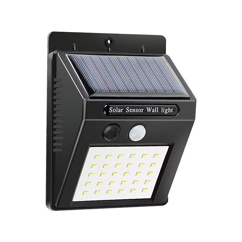 lámpara solar de pared unilateral al aire libre LED lámpara de inducción corporal hogar patio impermeable pared exterior lámpara de calle COB