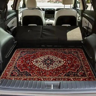 Avtomobil döşəmə paspasları — Temu American-Style Car Trunk Mat - trunk-mat-13-75100cm-crystal-velvet-dot-bottom