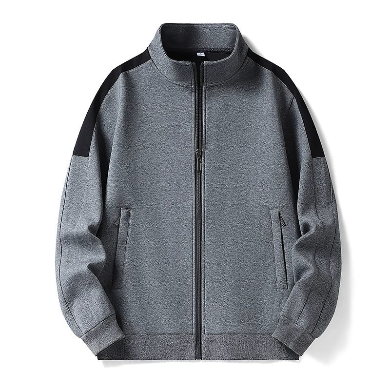 Модный воротник с длинным рукавом топ мужской тренд 2024 весна и осень новый гонконгский стиль свободный повседневный сплошной топ-пальто