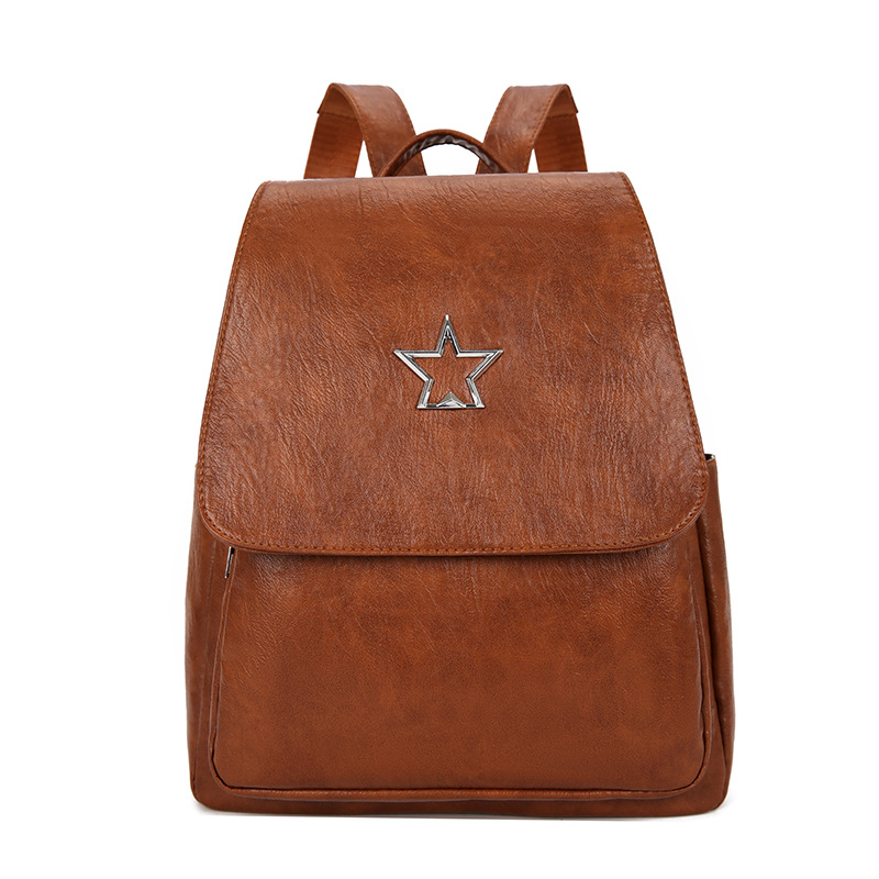 2023 otoño e invierno nuevo estilo casual señoras de cuero suave mochila simple retro de gran capacidad de mamá de mediana edad al por mayor