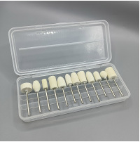 Cabeza de pulido de lana de soporte 12PC, lijadora de uñas, cabezal de pulido de uñas eléctrico, juego de cabezal de pulido de lana