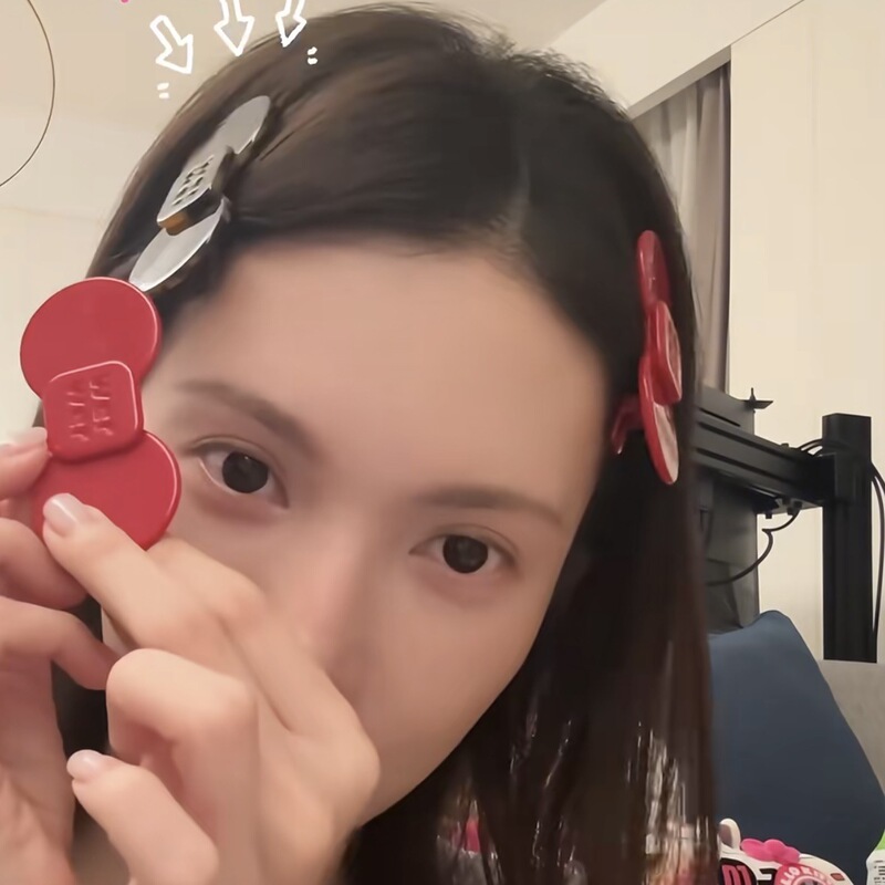 Jinchen's Xiaohongshu-style wer bow flower hair clip 2026 new sweet acetate alligator clip little panda Jinchen's Xiaohongshu-style wer bow flower hair clip 2026 new sweet acetate alligator clip little panda