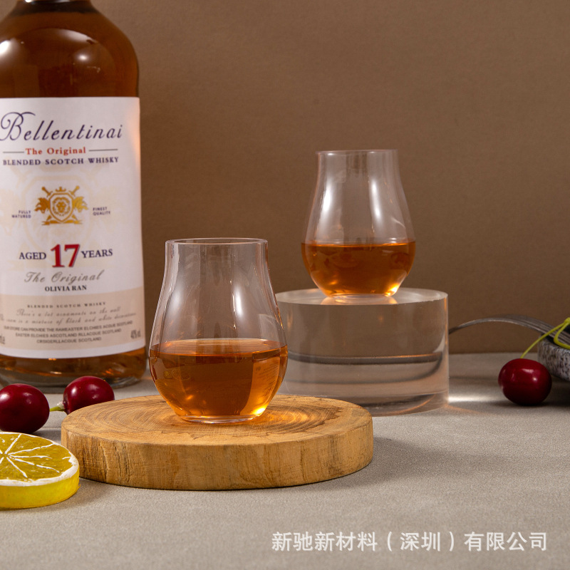 Taza de vino de plástico de 90ml Taza de whisky de plástico de 3oz Taza de whisky de whisky de vino al por mayor