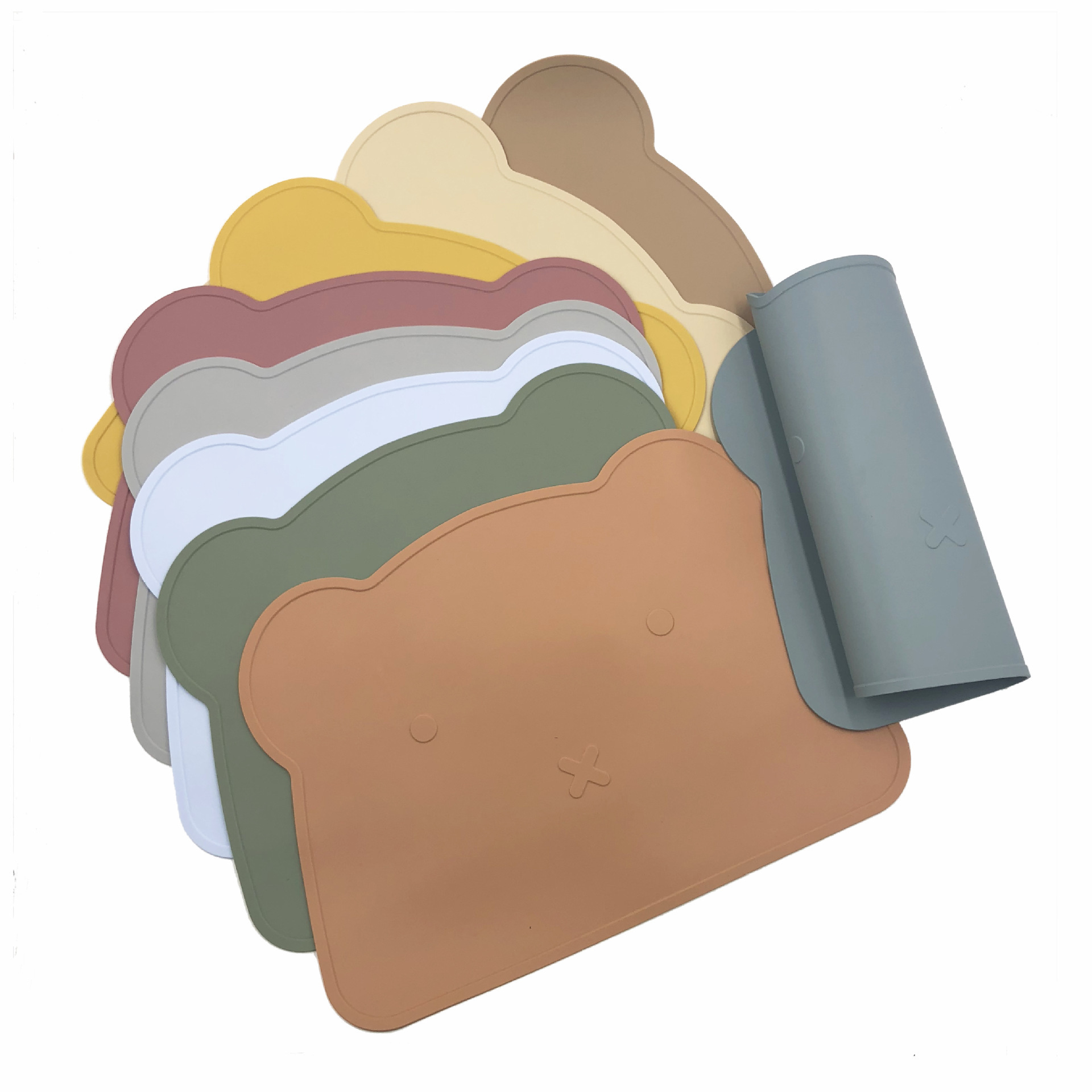 Hot-Selling Silicone Mats for Kitchen Utensils and Tableware, Waterproof Silicone Pads, Cartoon Dining Table Heat Insulation Mats, Wholesale in Stock