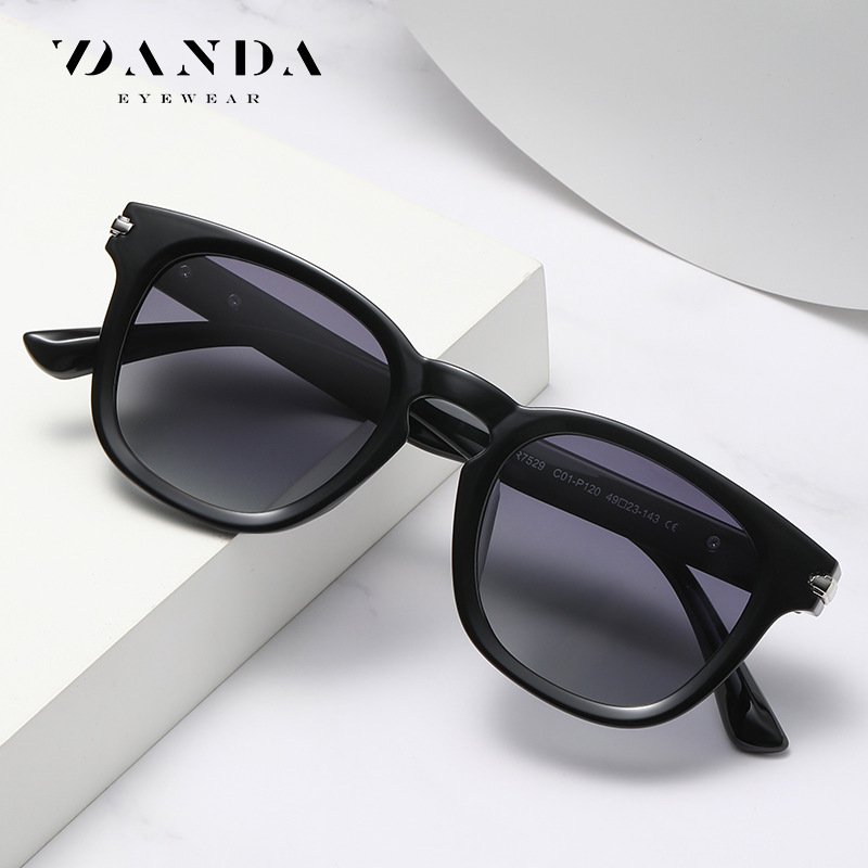 Nuevas gafas de sol polarizadas europeas y americanas para hombres y mujeres mismas gafas de sol de moda TR7529 gafas de sol de protección solar de estilo INS de moda