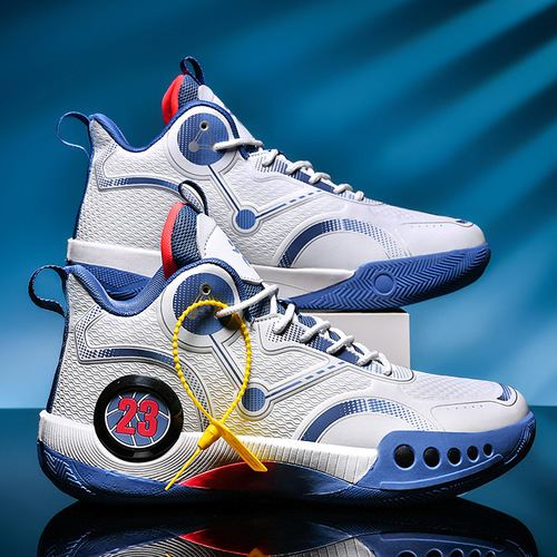 Wholesale leather practical sports shoes for adults and teenagers basketball shoes for boys and middle school students all seasons outdoor running shoes