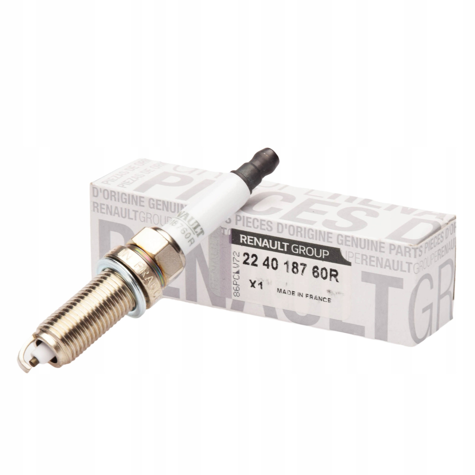 224011561R surface oxidation spark plug rainbow color 224019372R for Renault