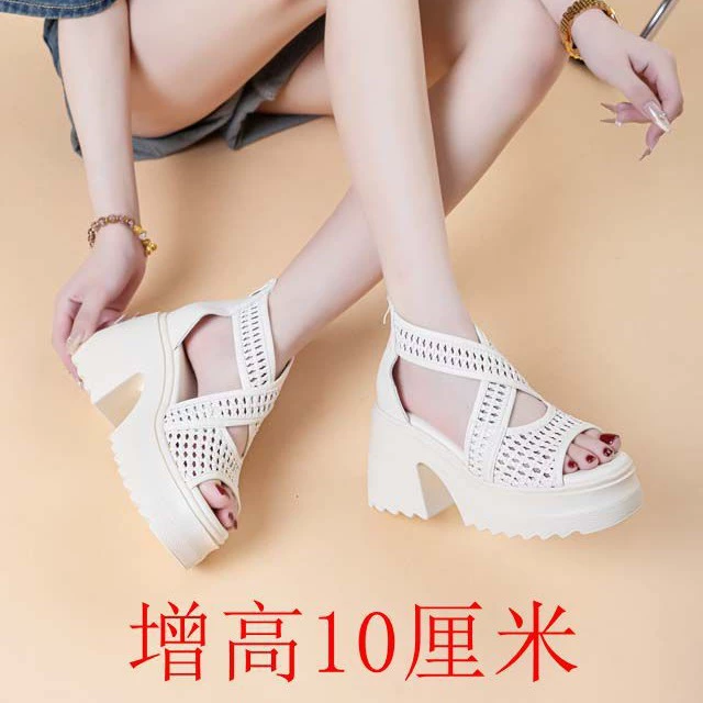 Босоножки на платформе с толстой подошвой и высокими массивными каблуками, новые ботинки Martin.