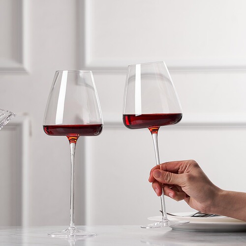 Bordeaux Burgundy red wine glass wholesale thin transparent crystal glass red wine wine glass goblet set