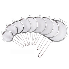 Love full house baking thickened wide edge 30 mesh twill oil grid filter spoon oil fishing stainless steel colander fine mesh mesh drain