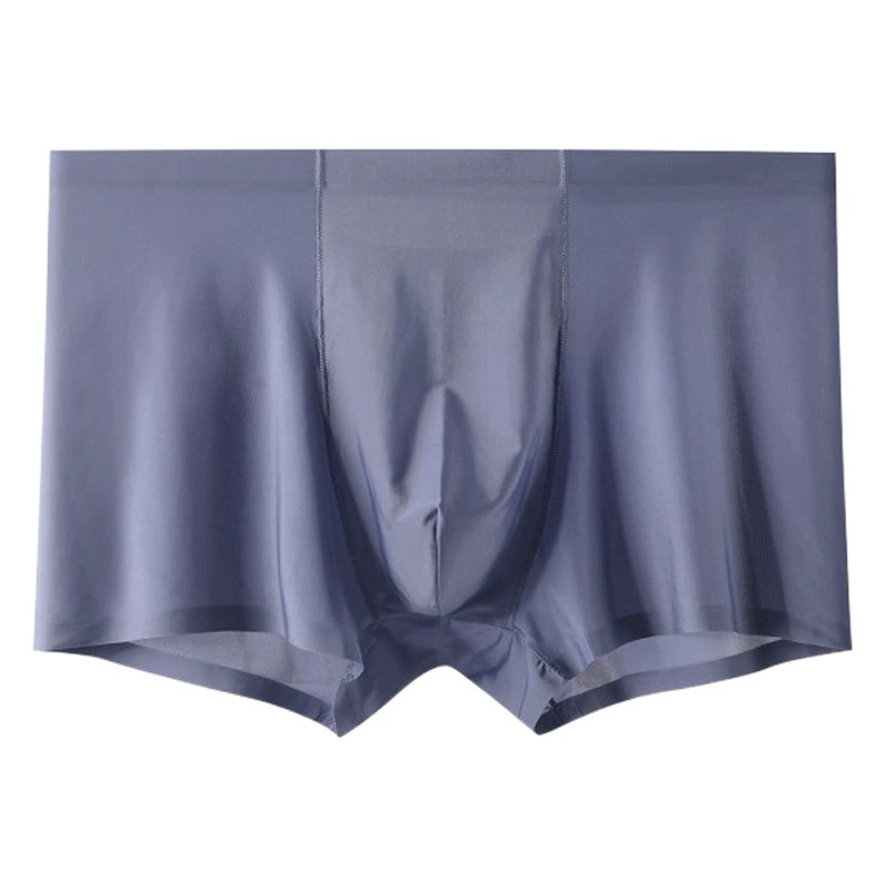 Мужские ледяные шелковые трусики быстродушащие трусики спортивные боксеры 5A антибактериальные дышащие молодые студенты плоские брюки головы трансграничные эксклюзивные
