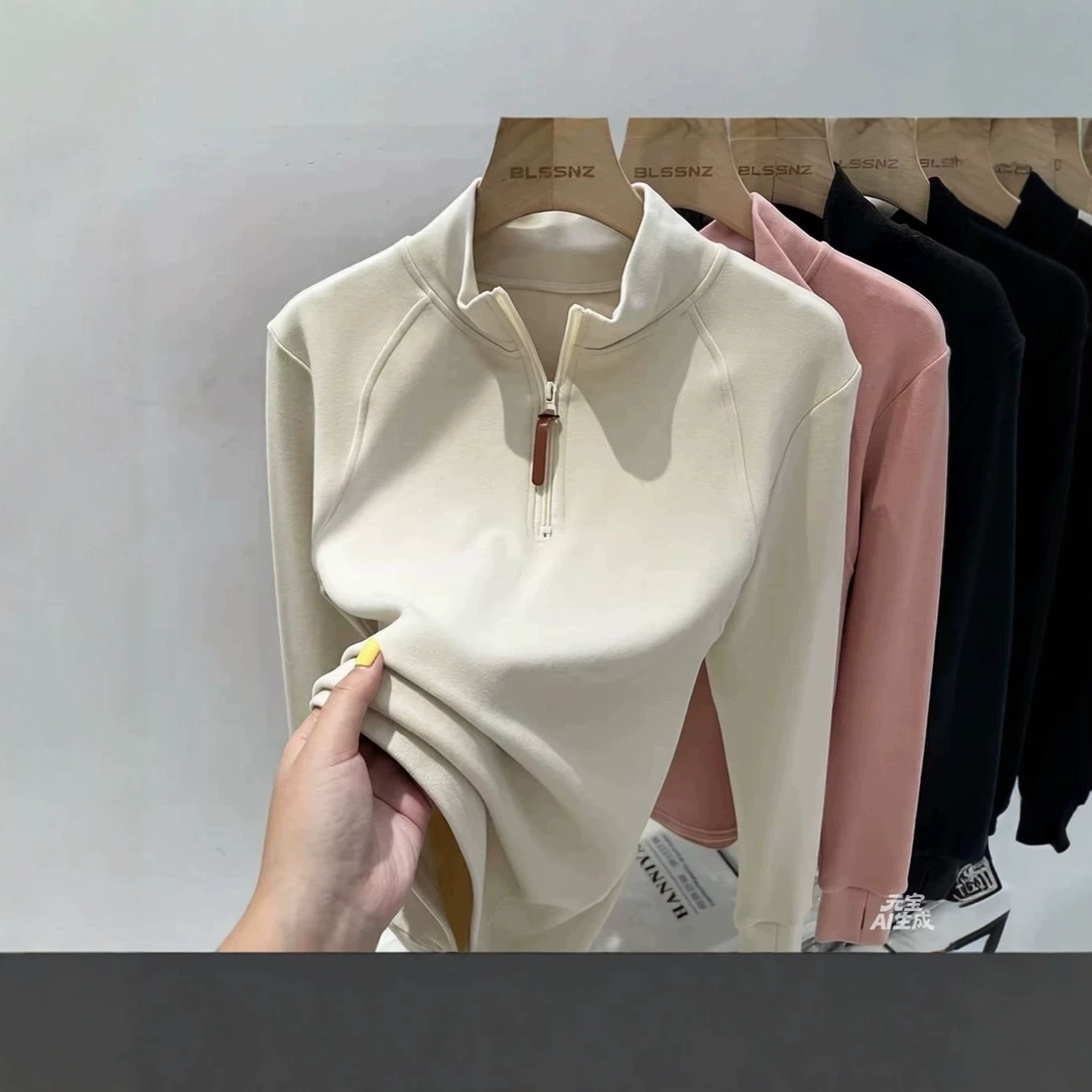2026 Fall/Winter New Popular Style: Women's Thick Stand Collar Thermal Underwear with German Velvet and Jojoba Oil for Moisturizing and Warmth
