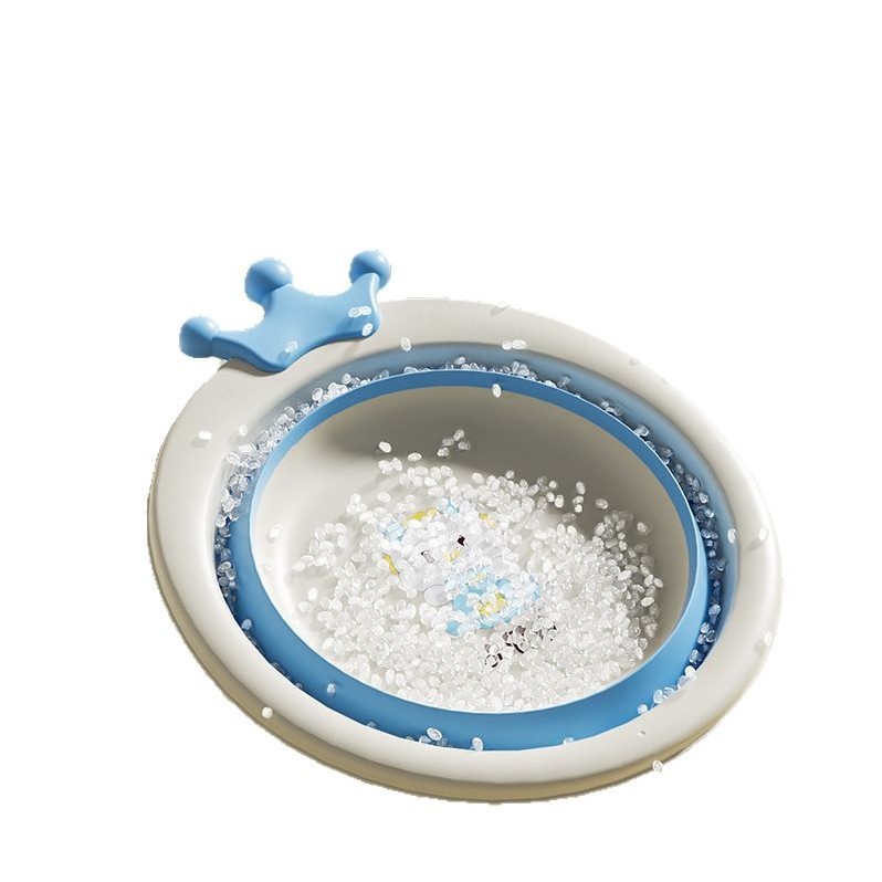 Jingqi ベビー折りたたみ洗面器、子供用お尻洗い、新生児専用小型洗面器 3 点セット|undefined