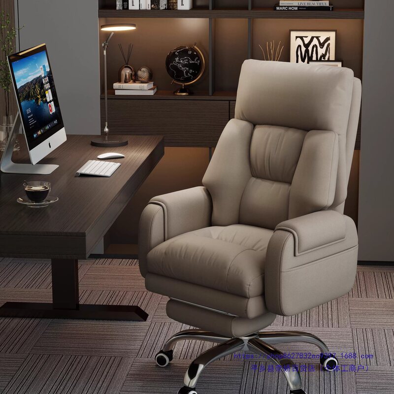 Office Chair, Home Comfortable Sedentary Business Sofa Seat, Leisure Reclining Computer Chair, Study Office Boss Chair