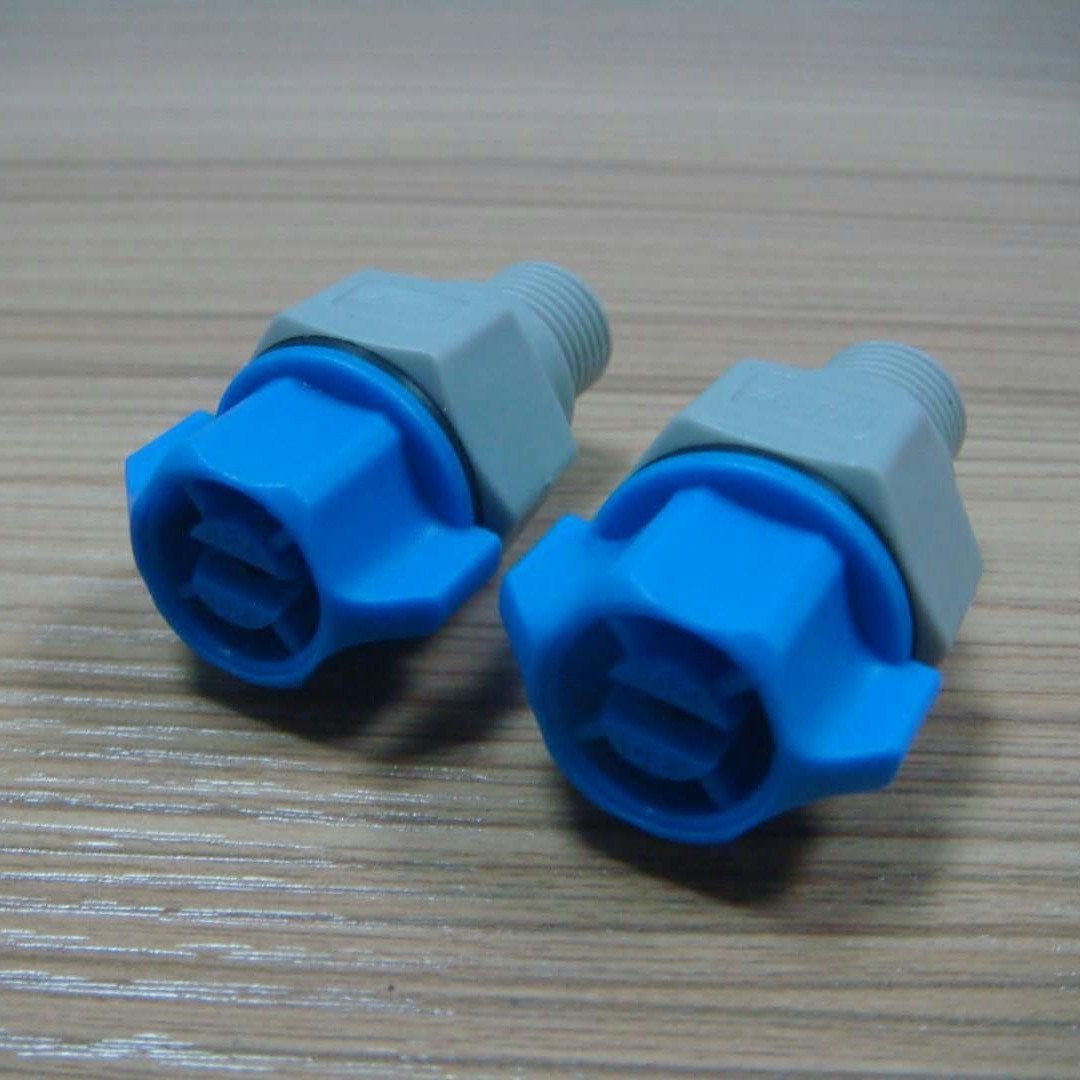 保定市1/4塑料快拆喷嘴  工业蚀刻机喷嘴  显影机喷嘴