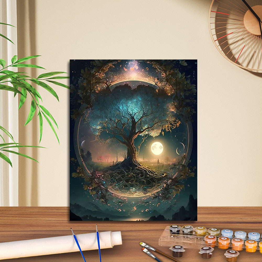 Transfronterizo jitdiy agente de pintura al óleo digital fabricantes al por mayor puestos de pintura al óleo artesanal pintura decorativa Amazon relleno de color