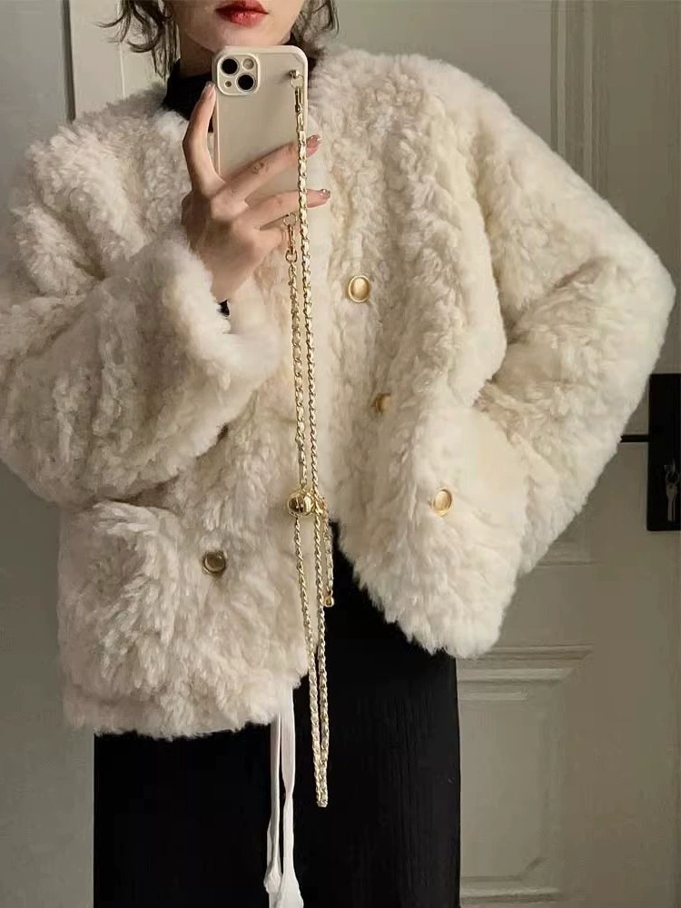 Белая цветная зимняя пуховая куртка, в стиле Chanel, для подростков, свободный крой, оверсайз, повышенная утеплённость