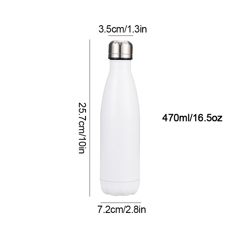 Botella de agua deportiva de acero inoxidable 304, taza térmica de doble capa al vacío estilo Coca-Cola, aislante para frío, para Amazon