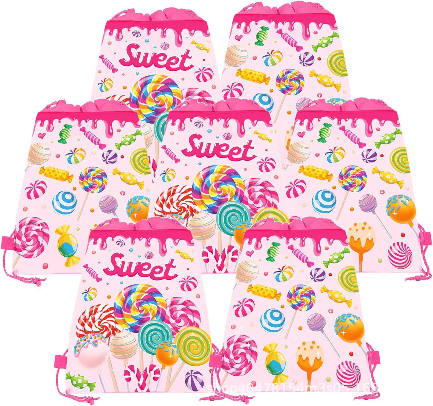 糖果一双肩抽绳背包袋子卡通动物便携收纳袋涤纶手提抽绳袋