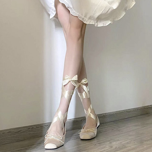 Ballet style single shoes for women, autumn strappy flat shoes, elegant lady outer wear, square toe Mary Jane shoes, bridesmaid shoes