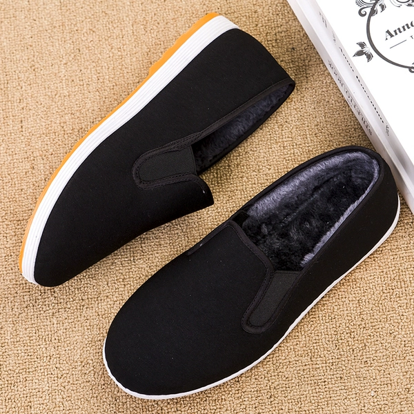 Beef tendon and velvet cotton shoes