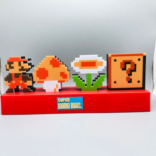 Video Game Combination Lamp Pixel Style Lamp Question Mark Lamp Voice Controlled USB Night Light Music Rhythm Color Changing Table Lamp