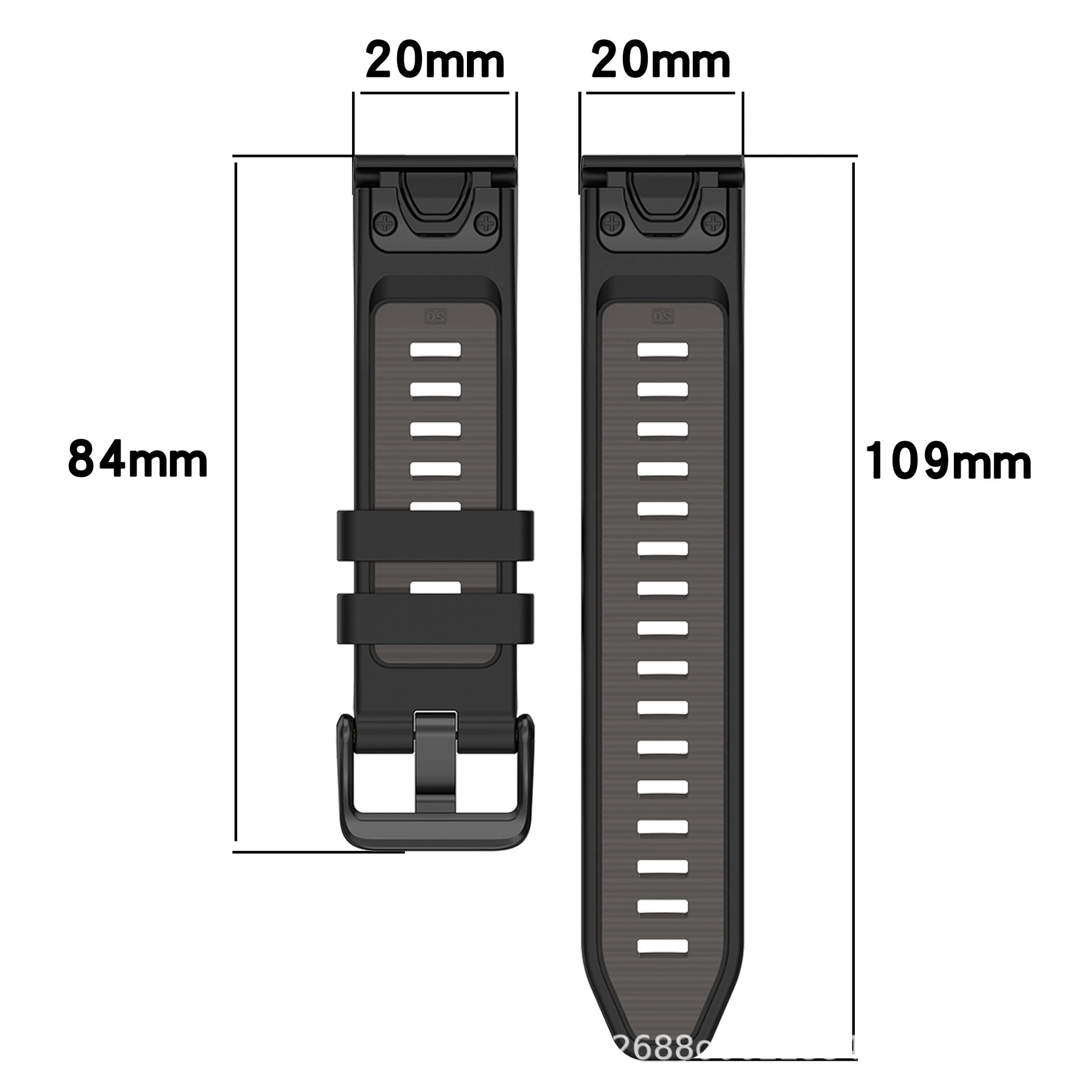 Keyi is suitable for Garmin Fenix8 silicone strap Enduro3 official same strap FenixE strap