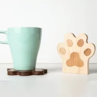 Cat Claw Water Cup Creative Мультфильм милый маленький коготь чайная чашка теплоизоляционная прокладка прямо для деревянной водяной подставки