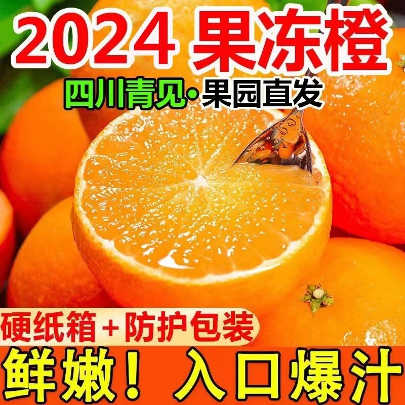 四川青见果冻橙新鲜10斤橘子时令橙子应季水果当季新鲜整箱柑橘