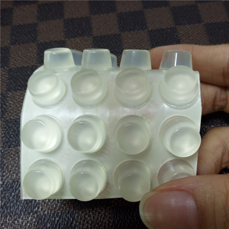 硅胶防撞粒贴衣橱柜门消音缓冲透明胶粒自粘防滑抽屉家用防撞垫