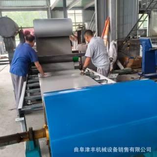 彩钢瓦纳米橡塑棉复合机 屋顶隔热瓦热烫贴合机 不锈钢板泡棉热烫
