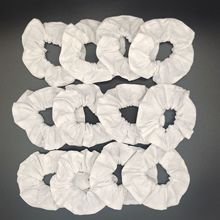 亚马逊扎染白色棉料时尚大肠发圈日常发绳扎头发圈