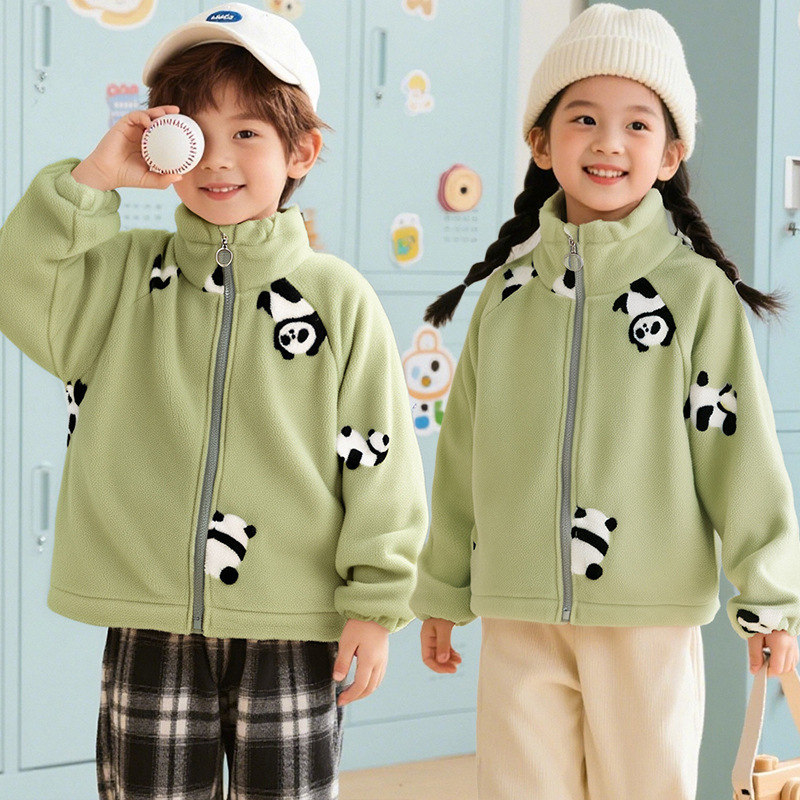 新しい子供の春と秋のジッパージャケット男の子と女の子韓国風西洋スタイルの秋と冬のトップス|undefined