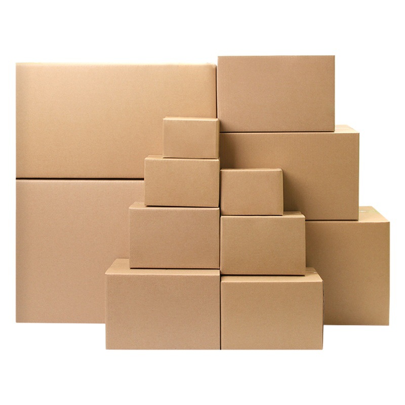 Embalaje de cartón caja expresa caja de papel extra duro al por mayor postal rectangular corrugado caja móvil Express cartón