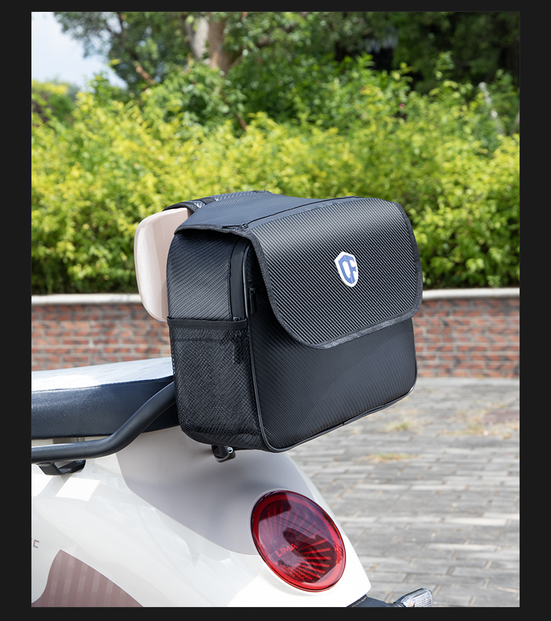 Electric Bicycle Rear Backpack Storage Bag Rear Tail Bag Rear Seat Bag Battery Car Raincoat Charger Storage Hanging Bag