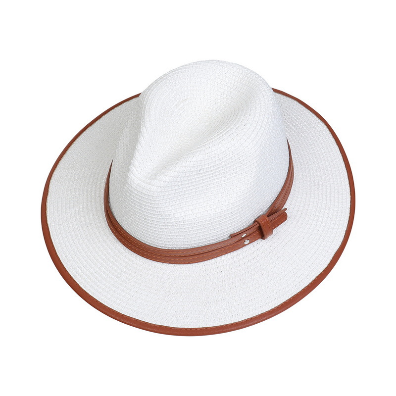 Women's Simple Style Commute Color Block Flat Eaves Sun Hat display picture 4