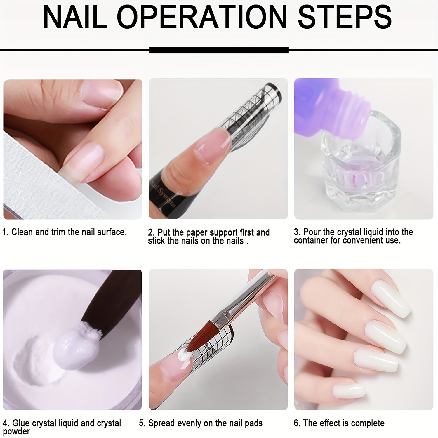 Traje de polvo de infiltración de uñas transfronterizo lámpara de hornear-Polvo hidratante francés libre Polvo de brillo de uñas Dippingpowder al por mayor