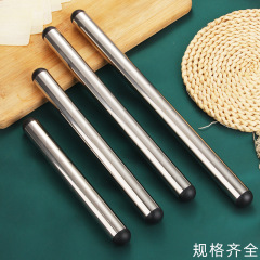 不锈钢加粗加长擀面杖面棍擀面棍饺子皮压面棍搅拌棍烘焙工具家用