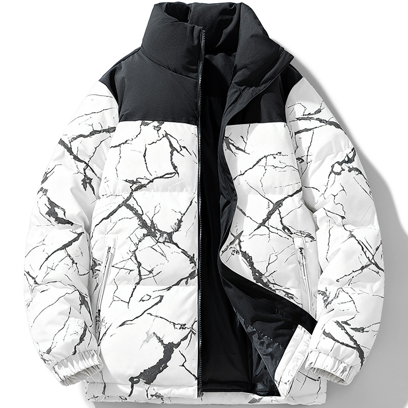 Transfronterizo nuevo invierno plumón de algodón para hombres grueso camuflaje de algodón cálido chaqueta de pan de algodón