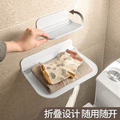 Factory direct sales foldable storage rack bathroom wall-mounted storage tray household punch-free bathroom folding board
