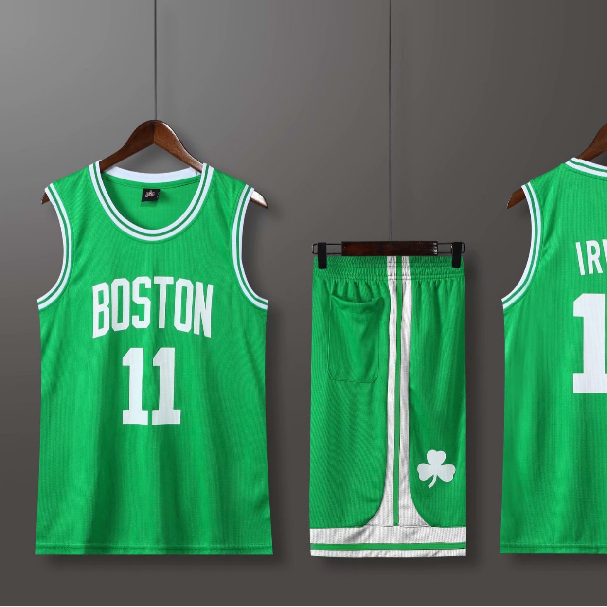 Celtic Nets Yong S Gong N Clippers Basketball Suit Men's Team Uniform Adult Game Training Jersey L-5XL