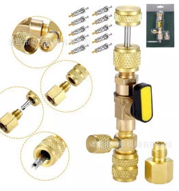 Fábrica auto-PIN núcleo de la válvula herramienta de desmontaje de seguridad herramienta de refrigeración sin núcleo de válvula reemplazable de refrigerante