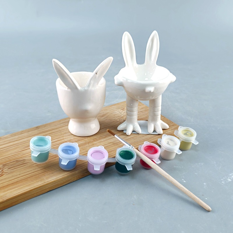 Personalizada creativa cerámica pareja mitad de mano taza puede DIY con pigmento de alto valor de la cara artesanía interesante