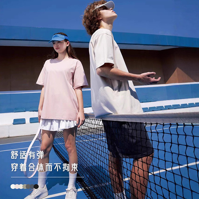 运动潮牌240克7A抗菌短袖T恤男女索罗娜科技凉感户外徒步健身上衣