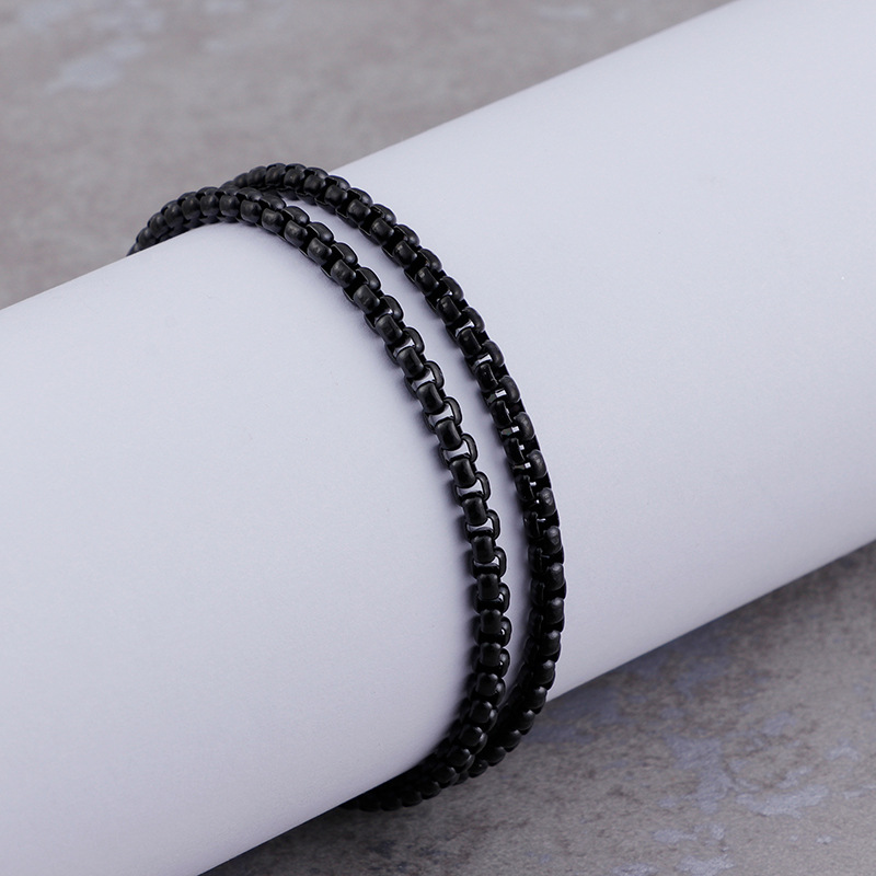 Simple Style Solid Color Titanium Steel Plating Necklace_colorza_6