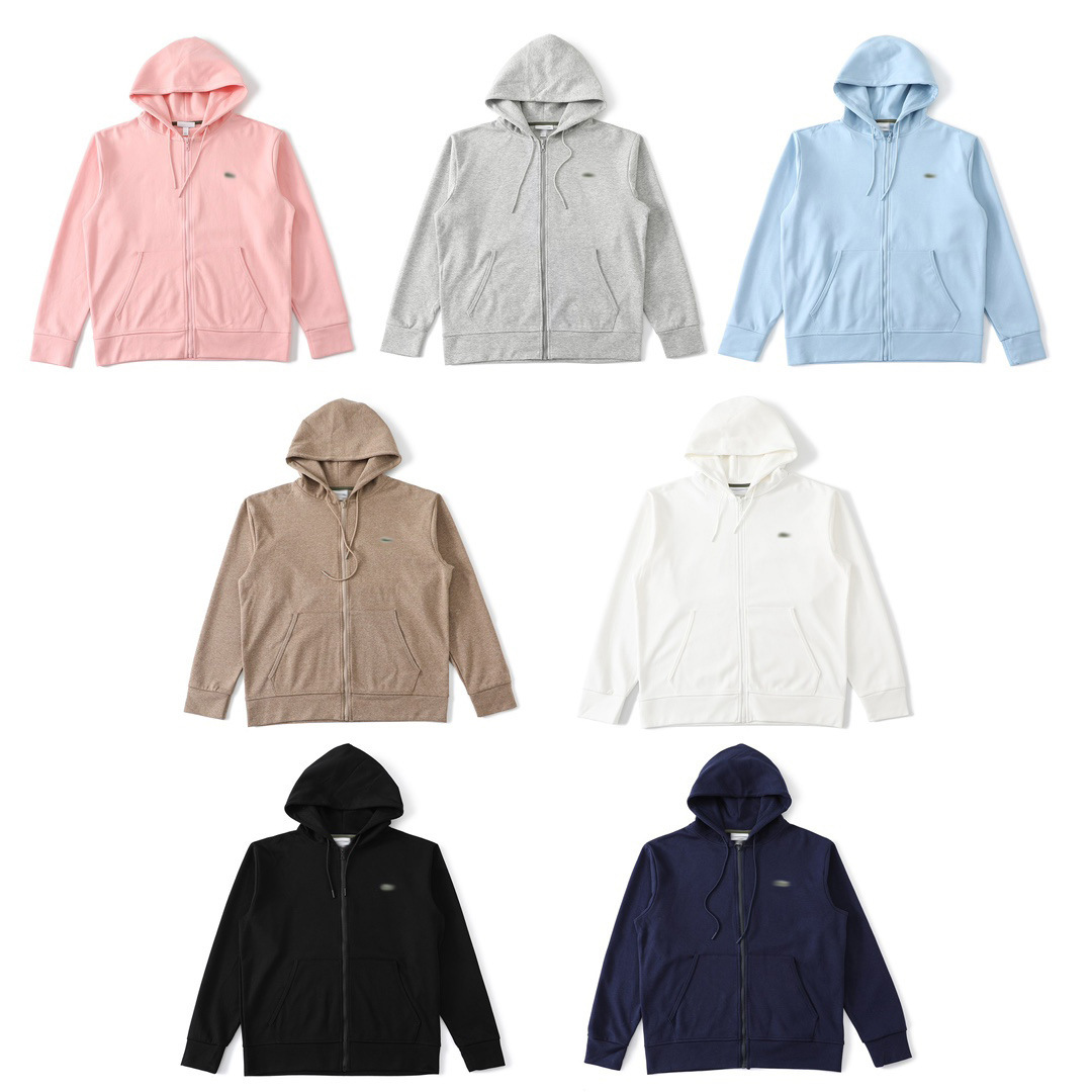 Transfronterizo set de 7 colores Lac cocodrilo 360g tela de salud bordada cremallera cardigan chaqueta con sombrero pantalones de calzado