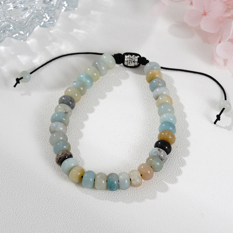 Organic woven abacus jade