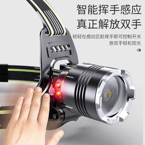 LED scorpion headlamp purple light ultra-bright flashlight outdoor head-mounted household long-range miner's lamp purple light white light